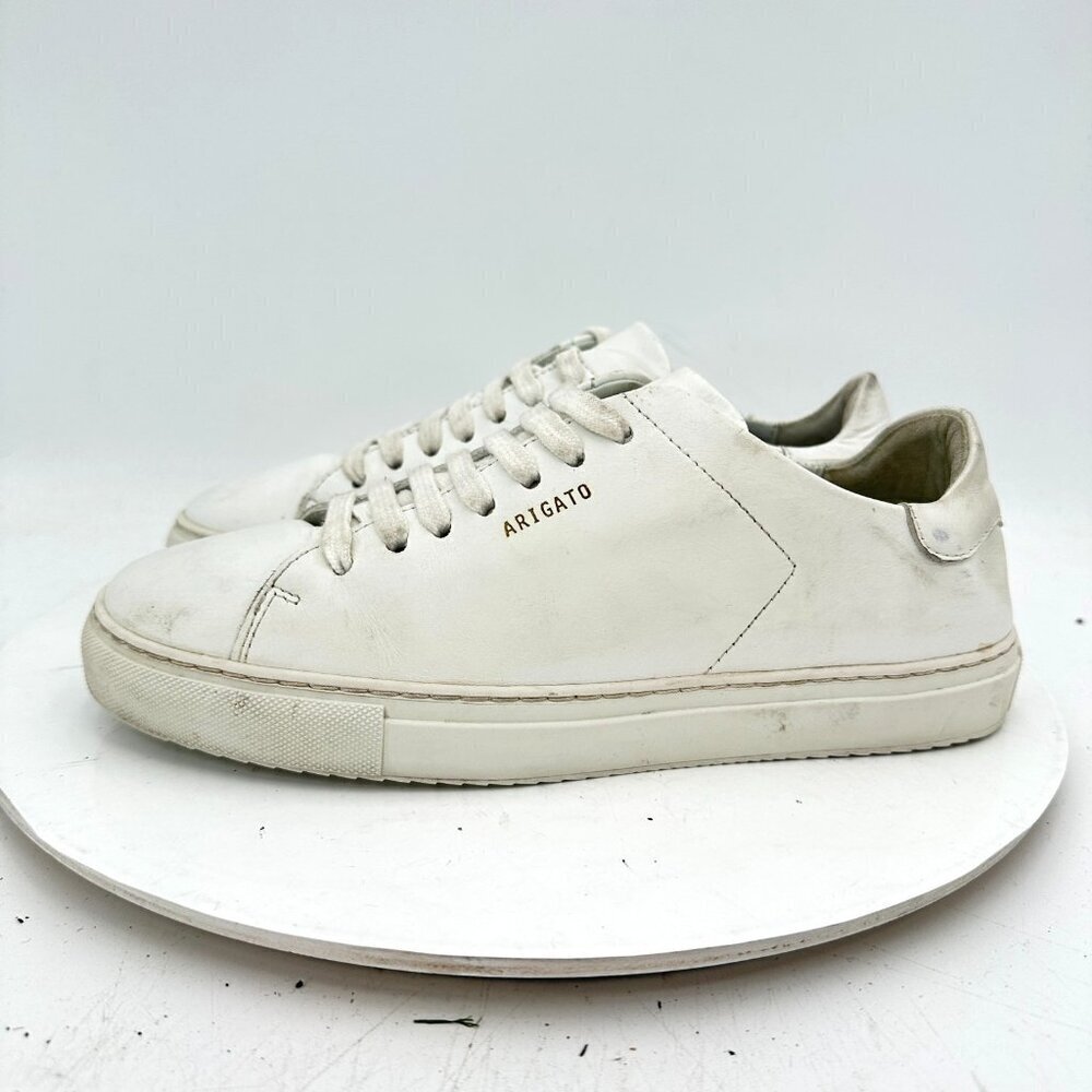 Axel Arigato Clean 90 Women Size 7.5 White Leather Low Top Casual Shoes